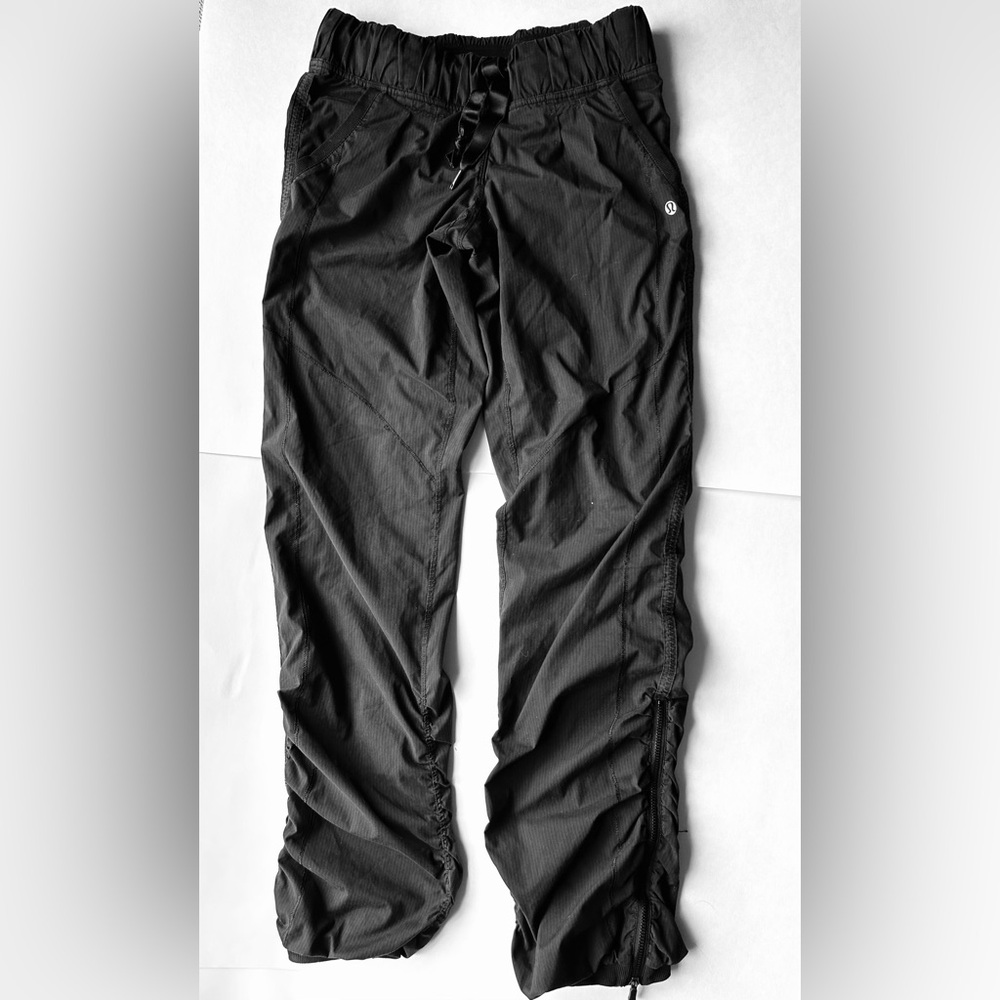 lululemon dance studio pants black side zippers